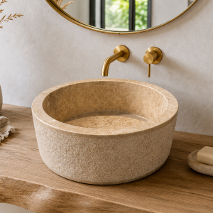 Vasque de salle de bain en marbre