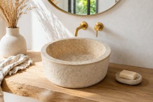 Vasque de salle de bain en marbre