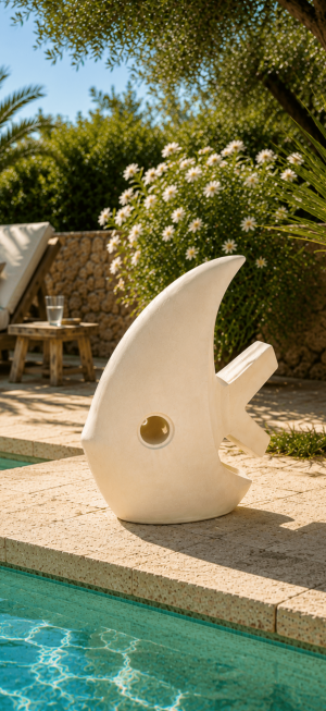 Poisson décoratif exterieur 75 cm