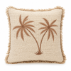coussin coton motif palmier