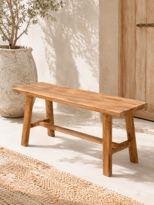 petit banc en teck