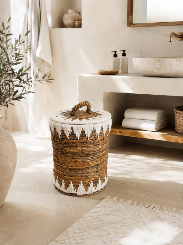 Corbeille naturel fibre de bananier