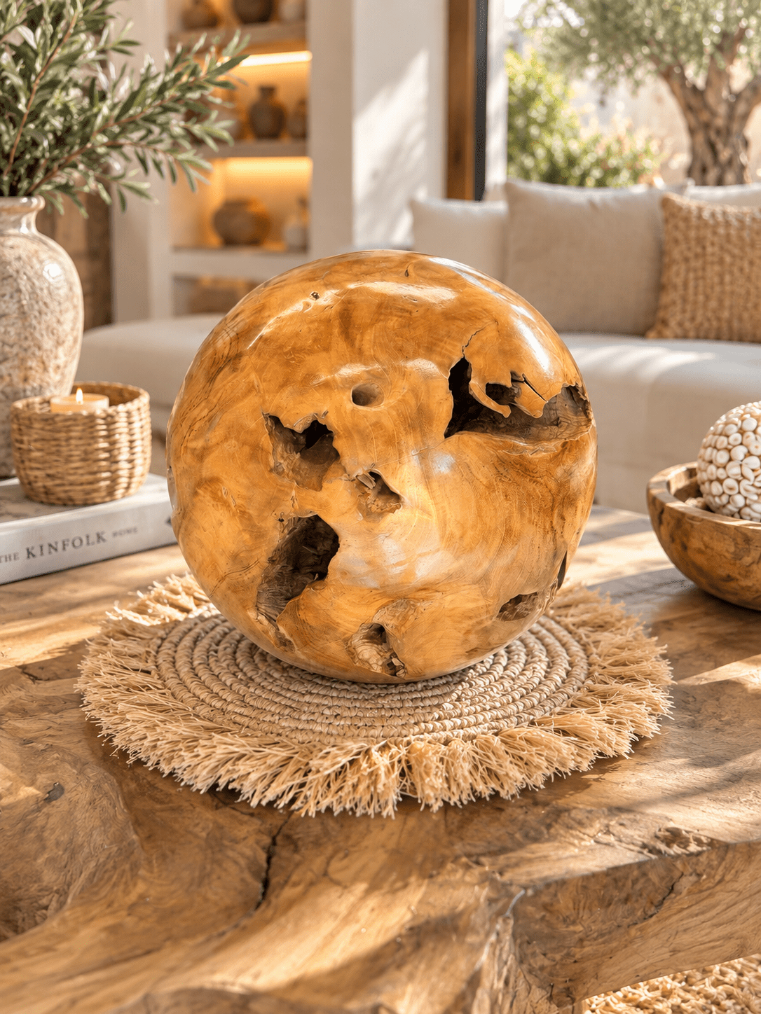 Boule en teck – Image 2