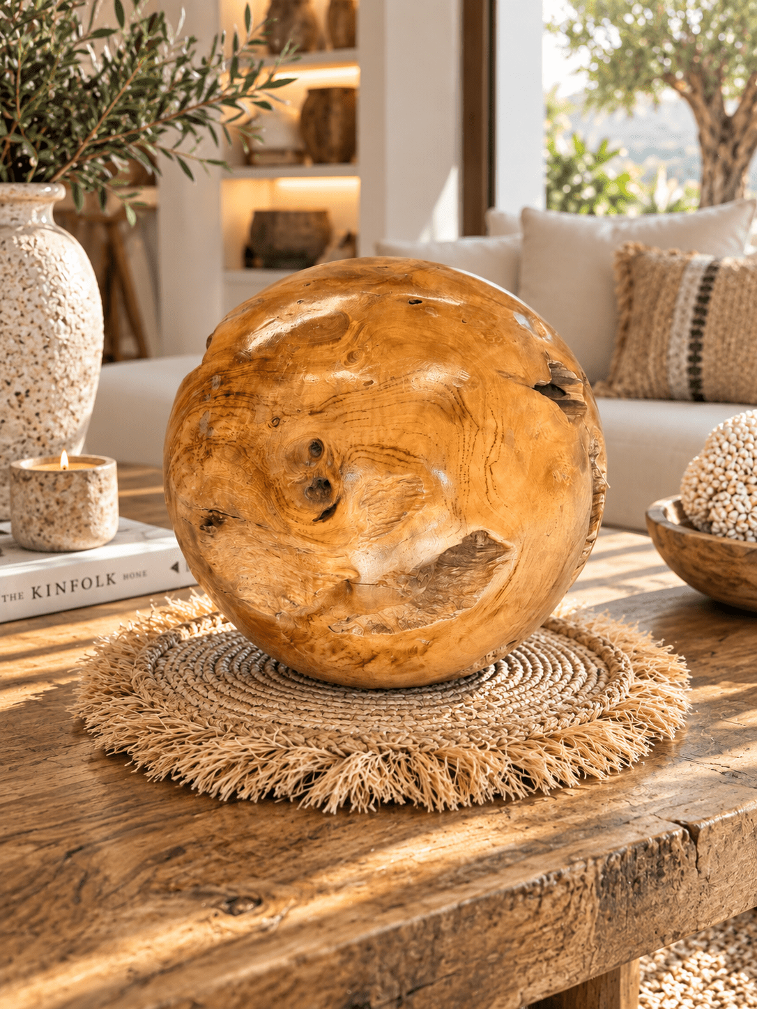 Boule en teck – Image 4