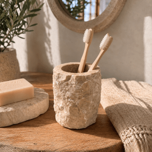 Porte brosse à dents marbre