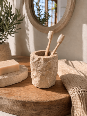 Porte brosse à dents marbre