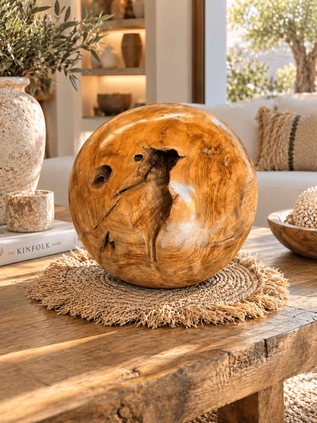 Boule en teck – Image 3