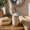 Pousse savon en marbre lisse
