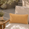 Coussin rectangulaire camel en coton