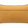 Coussin rectangulaire camel en coton