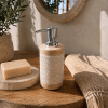 Pousse savon en marbre lisse