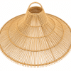 Suspension en rotin tressé modèle chapeau