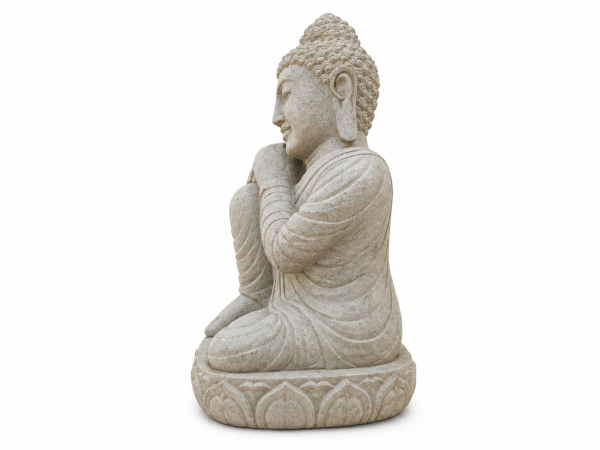 Bouddha relax river stone 100 cm