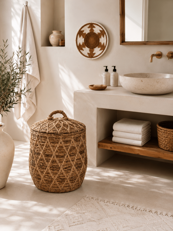 Corbeille naturel fibre de bananier