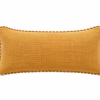 Coussin rectangulaire camel en coton