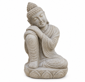 Bouddha relax river stone 100 cm