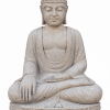 bouddha pierre de riviere meditation